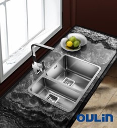 Кухонная мойка Oulin OL-0369R правая