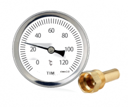 Термометр погружной аксиальный 120С Ø63 TIM