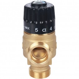 Термостатический смесительный клапан 35-60 С, Kvs=1.8, 3/4&quot; нр центр STOUT
