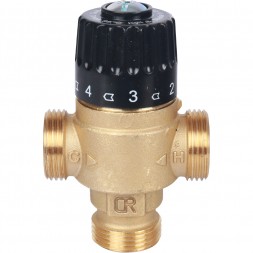 Термостатический смесительный клапан 35-60 С, Kvs=2.3, 3/4&quot; нр центр STOUT