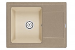 Кухонная мойка кварцевая Granula Hibrid HI-65 Песок/Брют