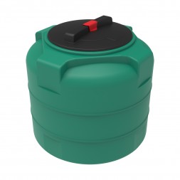 Бак для воды ЭкоПром T 100 зеленый вертикальный