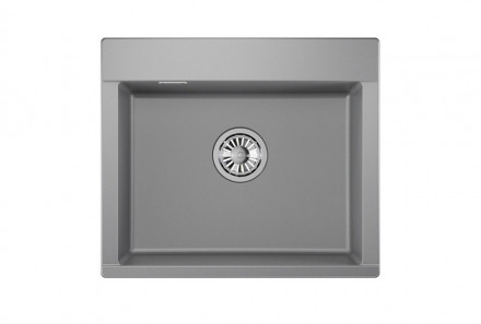 Кухонная мойка кварцевая Granula Estetica ES-5804 Алюминиум