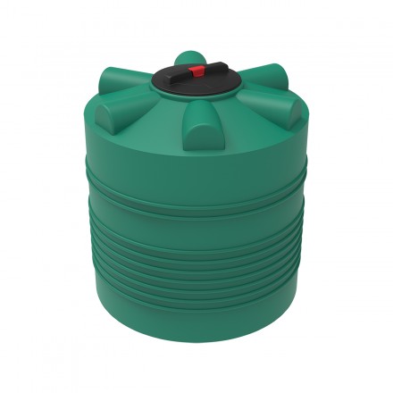 Бак для воды ЭкоПром ЭВЛ 500 зеленый вертикальный