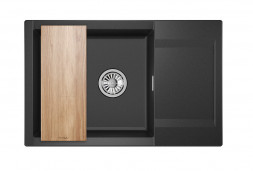 Кухонная мойка кварцевая Granula Estetica ES-7807 Чёрный
