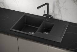 Кухонная мойка кварцевая Granula Estetica ES-7808 Чёрный