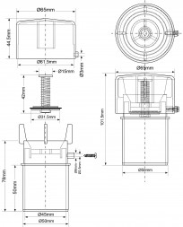 Клапан вентиляционный (аэратор) с мембраной для канализации 50 мм McAlpine MRAA4S
