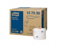 Туалетная бумага в миди-рулонах Advanced Tork упаковка
