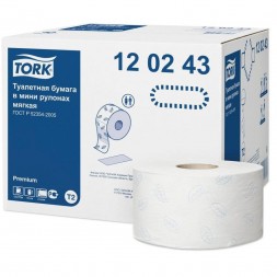 Туалетная бумага в мини-рулонах Premium Tork упаковка