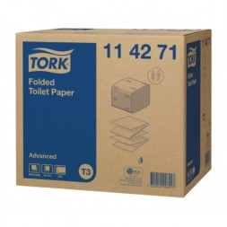 Туалетная бумага листовая Advanced Tork упаковка