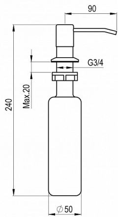 Дозатор для жидкого мыла Granula GR-1403 Арктик